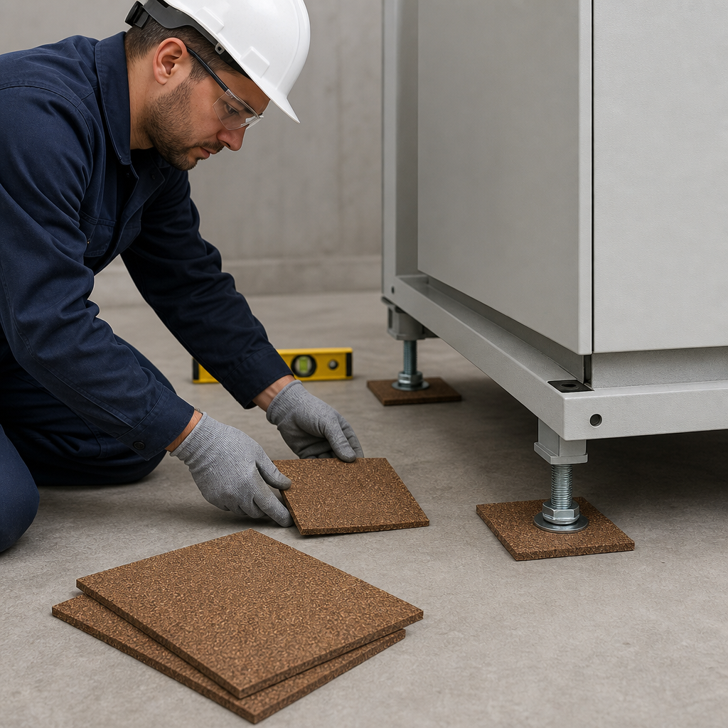 Rubber Bonded Cork Shimming Sheet 900mm x 1200mm for Leveling Applications
