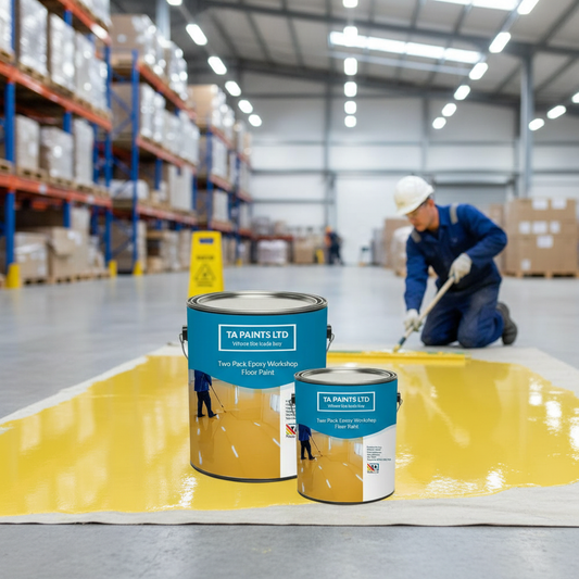 Premium Heavy Duty Two Pack Epoxy Floor Paint for Concrete and Metal Surfaces - High-Gloss, Durable, and Chemical Resistant
