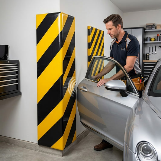 Foam Edge & Wall Protector – Self-Adhesive Black & Yellow Corner Guard for Light Impact Protection