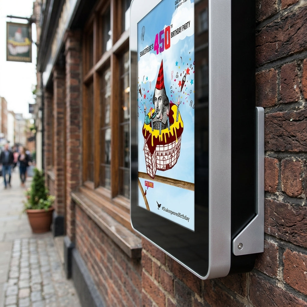 Outdoor wall-mounted digital signage display, IP65, ultra high brightness, 22–65 inch (view 2)
