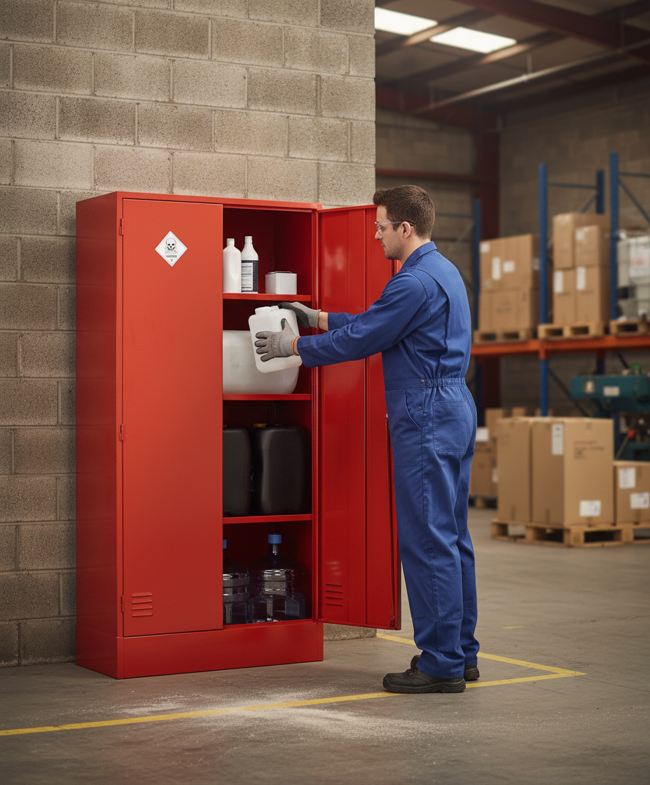 Pesticides & Agrochemical Cabinet - PAC48/36 ||L915mm x W457mm x H1219mm
