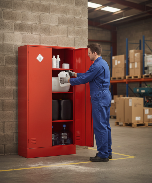 Pesticides & Agrochemical Cabinet - PAC48/36 ||L915mm x W457mm x H1219mm