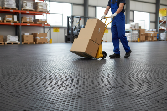 Premium Non-Slip Interlocking Tile System with Cellular Structure for Durability and Comfort, 12mm Height, Ideal for Heavy Loads