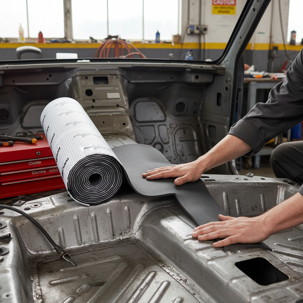 Premium Self-Adhesive Flexible Foam Liner for Vehicle Heat and Sound Insulation - 6mm Thickness, 6sq.m Coverage, Water and Flame Resistant