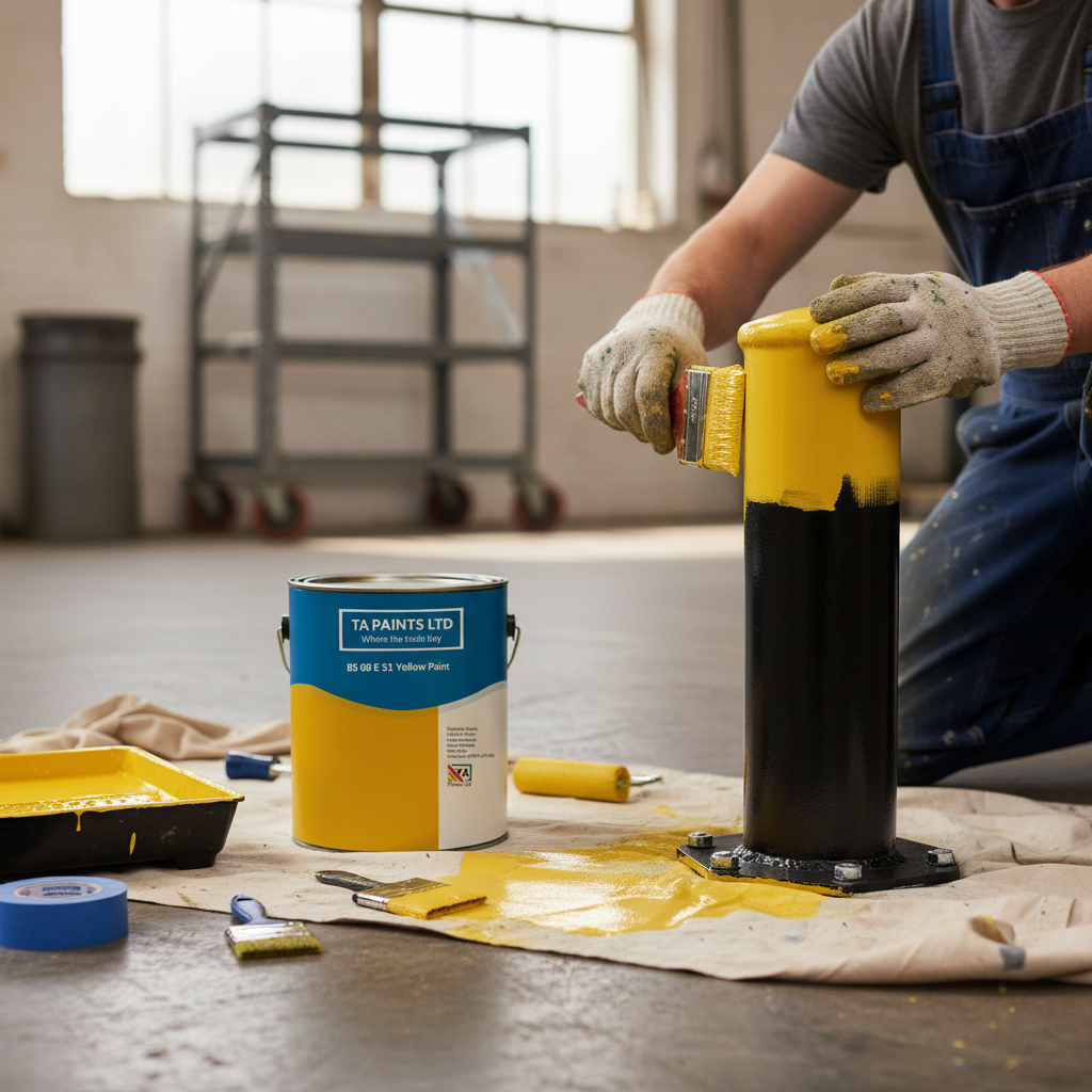 High-Performance Yellow Gloss Enamel Paint - Durable, Waterproof, and UV Resistant for Indoor and Outdoor Use