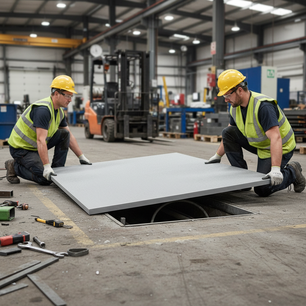 Premium Heavy Duty Solid Top GRP Grating Sheet – 41mm Thick, 3.6m x 1.2m Non-Slip Flooring Panel for Industrial Applications