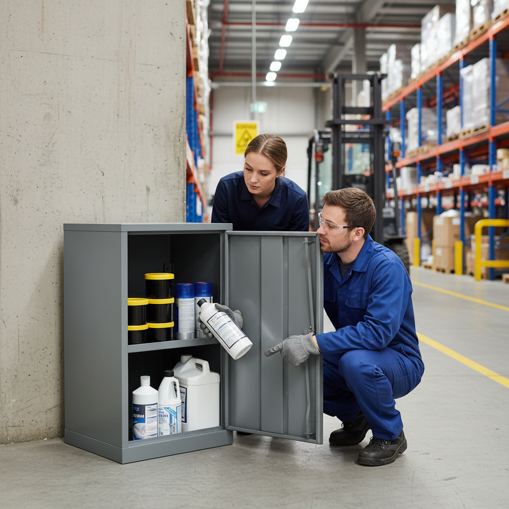Hazardous Liquid COSHH Cabinet - COSHH30/18 ||L457mm x W457mm x H762mm