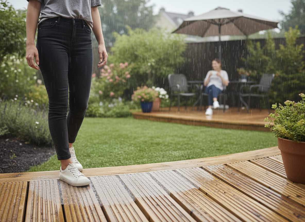 Professional Anti-Slip Deck Coating 2.5L for Wood Surfaces - Excellent Coverage and Slip Resistance