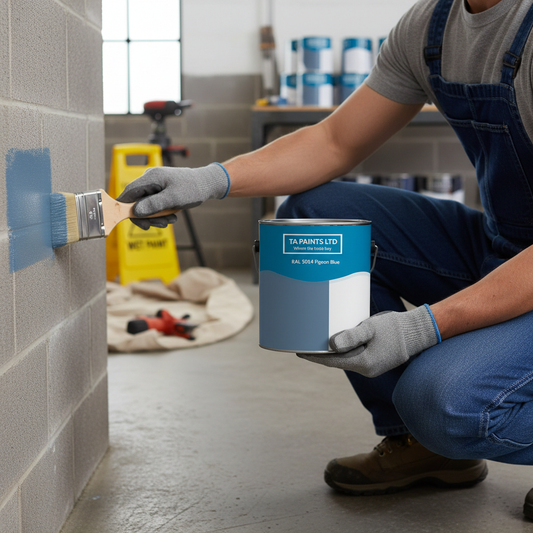 Premium Universal PU Enamel Paint in Pigeon Blue - Versatile, Weather-Resistant, and Anti-Corrosive for Interior and Exterior Use