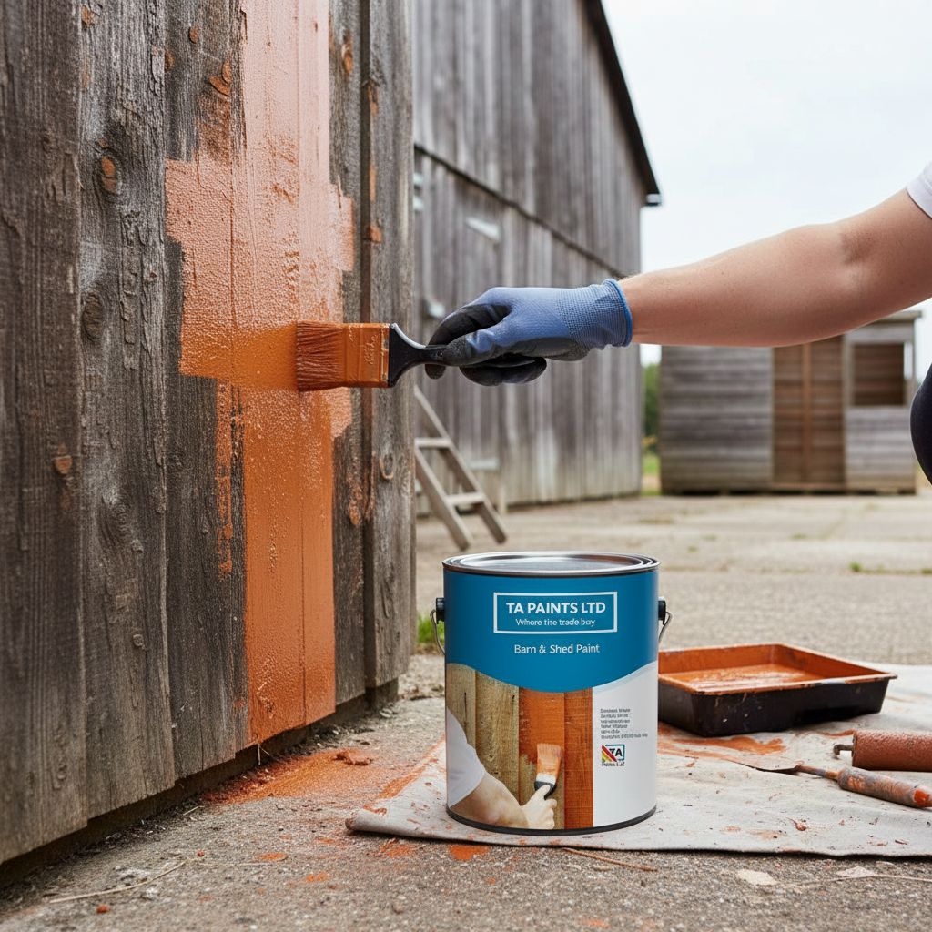 Premium Multi-Purpose Barn and Shed Paint - High UV & Weather Resistant Finish for Wood and Metal Structures