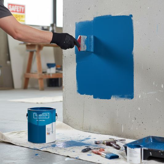 High-Performance Universal PU Enamel Paint in Gentian Blue - Versatile for Indoor and Outdoor Use, Available in Multiple Finishes and Sizes