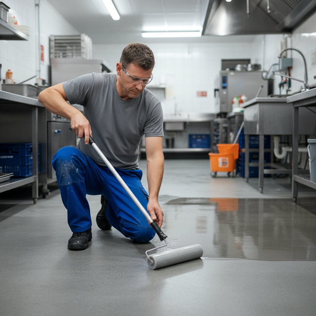 Professional Clear Industrial Kitchen Floor Sealer and Primer for Dust Control and Surface Protection