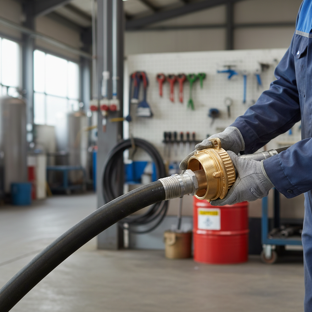 Premium Heavy Duty Brass VK Adaptor for Tankwagon Hose Fittings - Standardized DIN 28450 Design