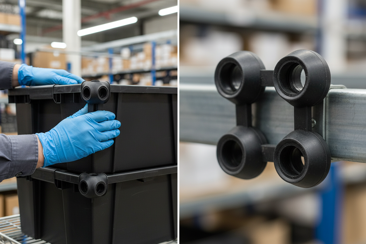 Heavy Duty Connector for Mats - Create Custom Walkways with Natural Rubber Construction and Slip-Resistant Surface