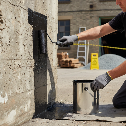 Premium Waterproof Bitumen Paint - Heavy Duty Protective Coating for Metal, Wood, Concrete, and More