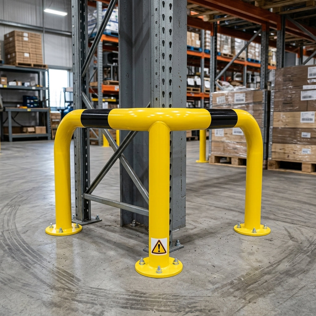 Corner Protection Guard – 500/800mm Steel Galvanised