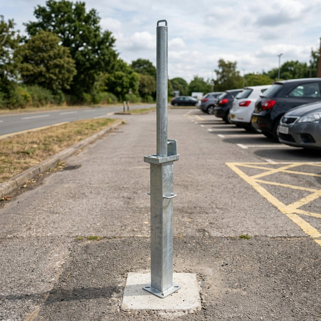 745mm Telescopic Bollard Retractable Padlockable