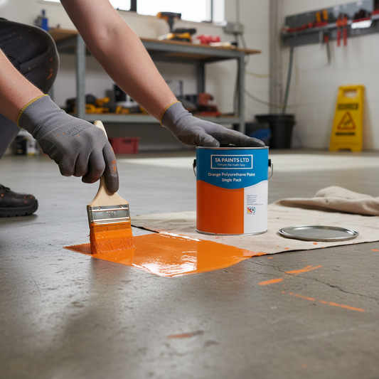Premium High-Performance Orange Polyurethane Paint for Durable Outdoor and Indoor Applications