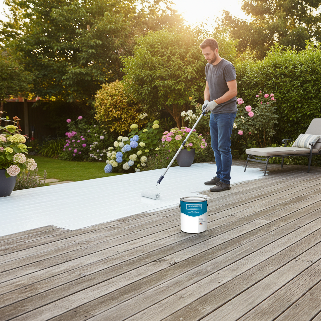 Premium Gloss Decking Paint - Durable Polyurethane Enamel for Home, Garden, and Marine Use