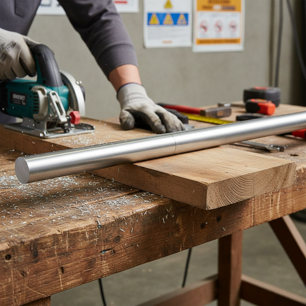 Premium 30mm Diameter Plain Finish Aluminium Round Bar - High-Strength 6082 T6 Alloy for Structural Applications