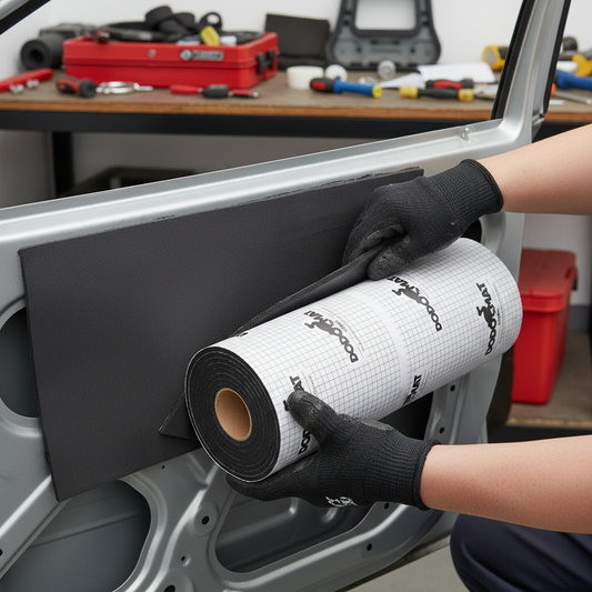Premium Heavy Duty Sound Deadening and Insulation Mat for Vehicles - 7mm Thickness with Peel & Stick Application