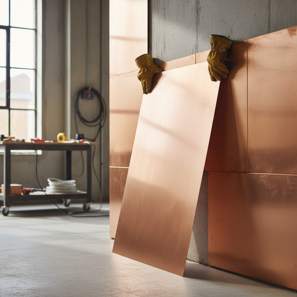 Premium 2000mm x 1000mm x 1.5mm Plain Finish Copper Sheet - High-Performance, Malleable, and Ductile for Various Applications