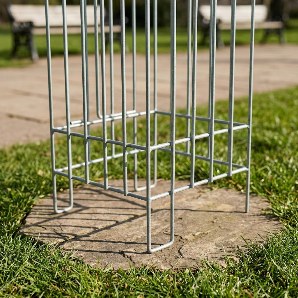 Square Steel Tree Guard 450–600mm Galvanised 1800mm (view 2)