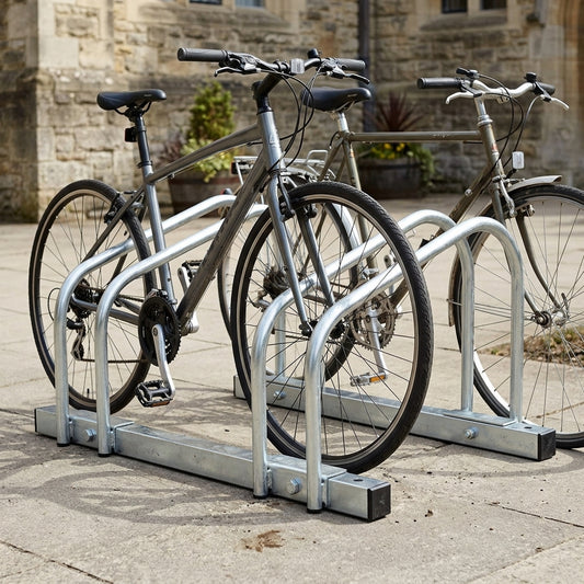 Galvanised Steel Bicycle Rack 2–5 Cycle Capacity