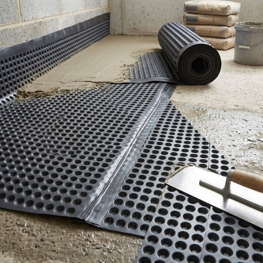 20mm Waterproof Floor Membrane 40m² Heavy-Duty Drainage