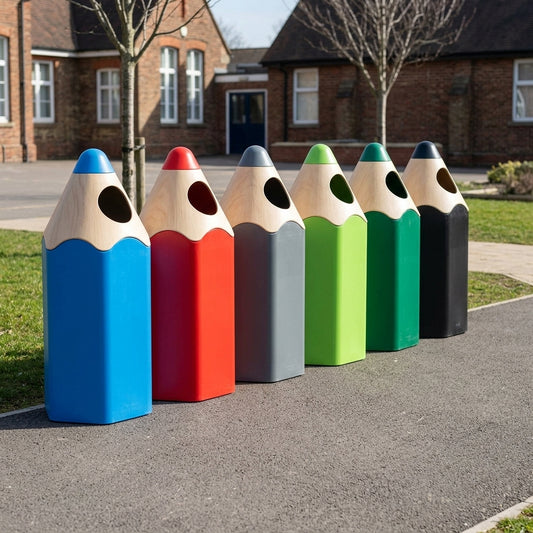 70L School Pencil Litter Bin - Durable Design