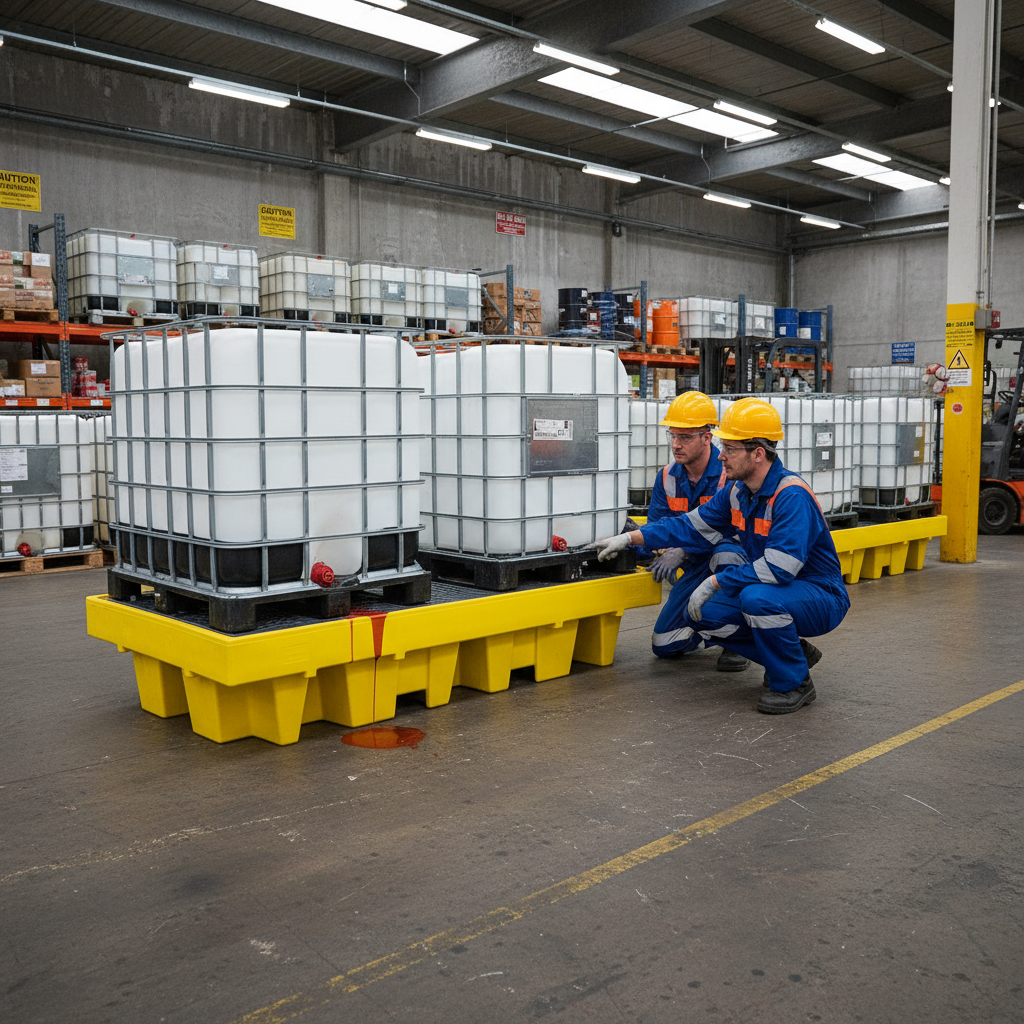 Double IBC Spill Pallet - BB2 ||1100ltr Sump Capacity
