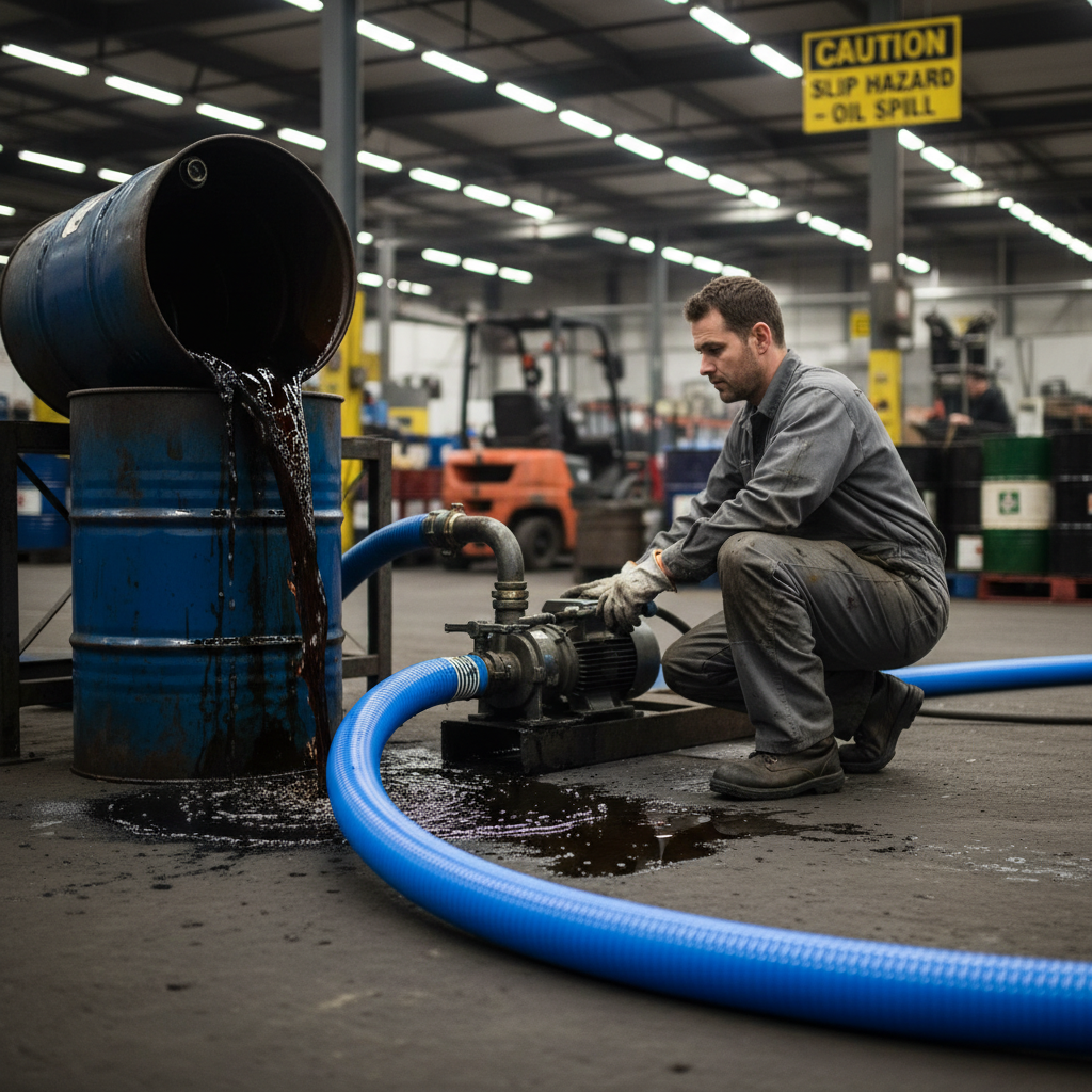 Premium PVC Oil Resistant Suction and Discharge Hose for Oils and Hydrocarbons - High-Quality Professional Grade for Industrial and Commercial Appl...