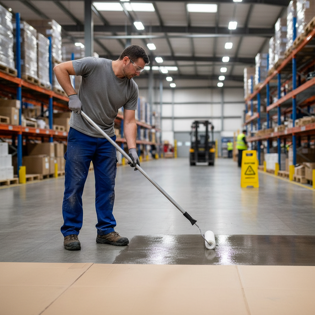 Premium Clear Concrete Floor Dust Sealer and Primer for Easy Application and Protection