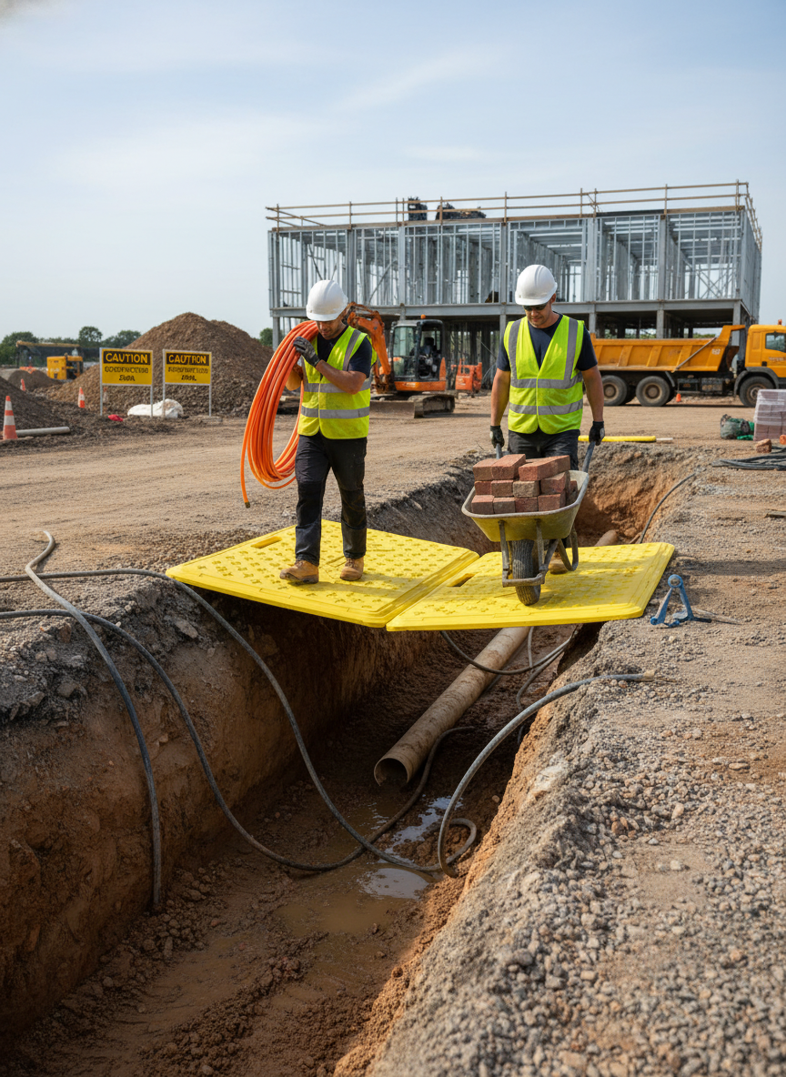 Heavy Duty Steel Reinforced Trench Cover 1200 x 800 x 50mm with 750kg Load Capacity