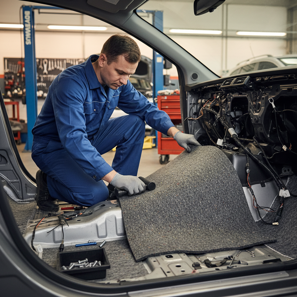 Premium Self-Adhesive Acoustic Felt 8mm Thick - 8.0 sq.m Coverage for Car Interiors and Noise Absorption
