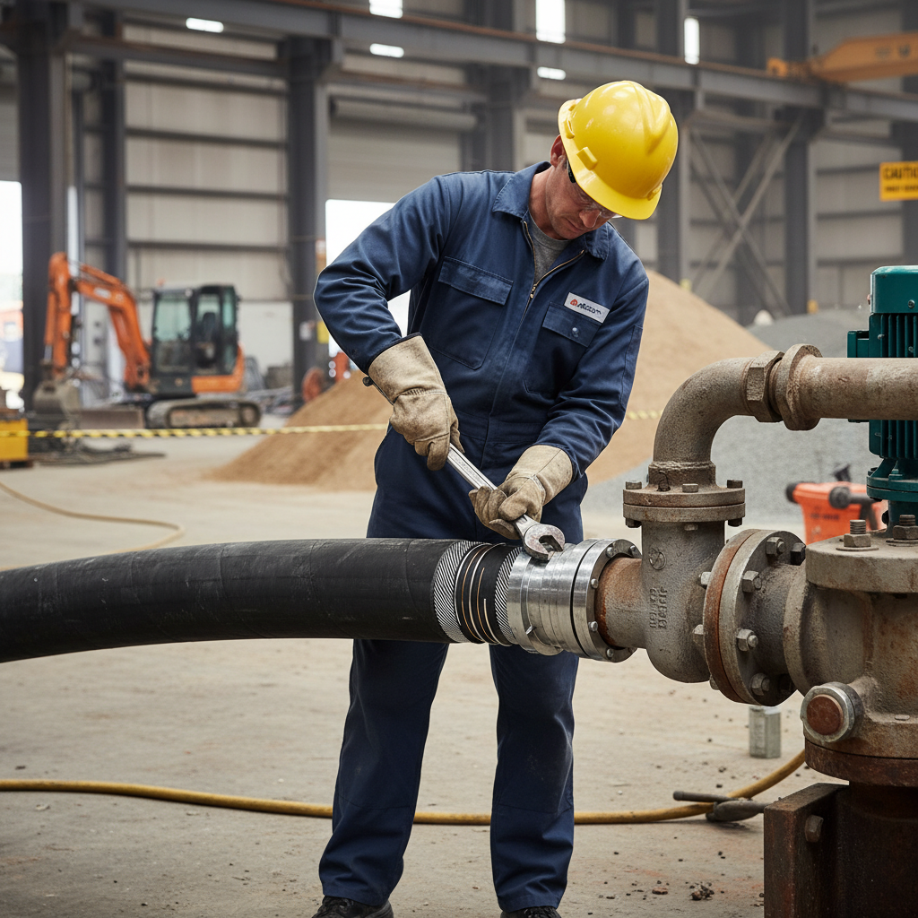 Premium Heavy Duty Material Handling Suction and Discharge Hose for Abrasive Materials with High Tensile Steel Helix