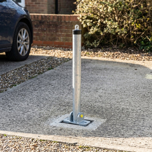 60mm Folding Parking Post with Locking Bar