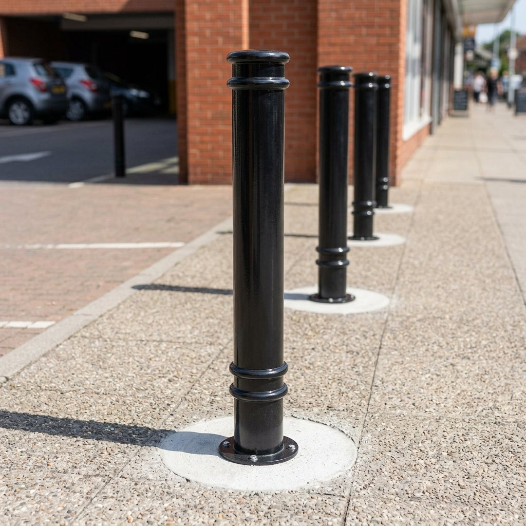 Ornamental Mild Steel Bollard - Galvanised