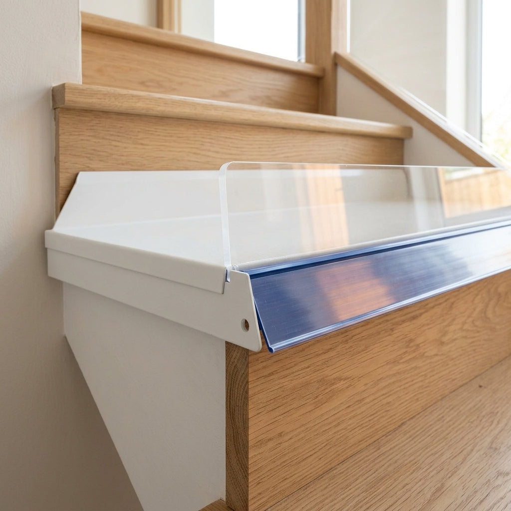 Shelf Front Acrylic Riser 95mm Height – Clear