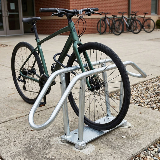 Wall mounted cycle rack fixed, 45° or 90° angle
