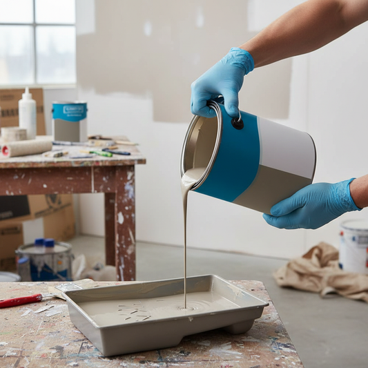 Premium Universal PU Enamel Paint in Beige Grey - Durable Indoor and Outdoor Finish with Quick-Drying Options