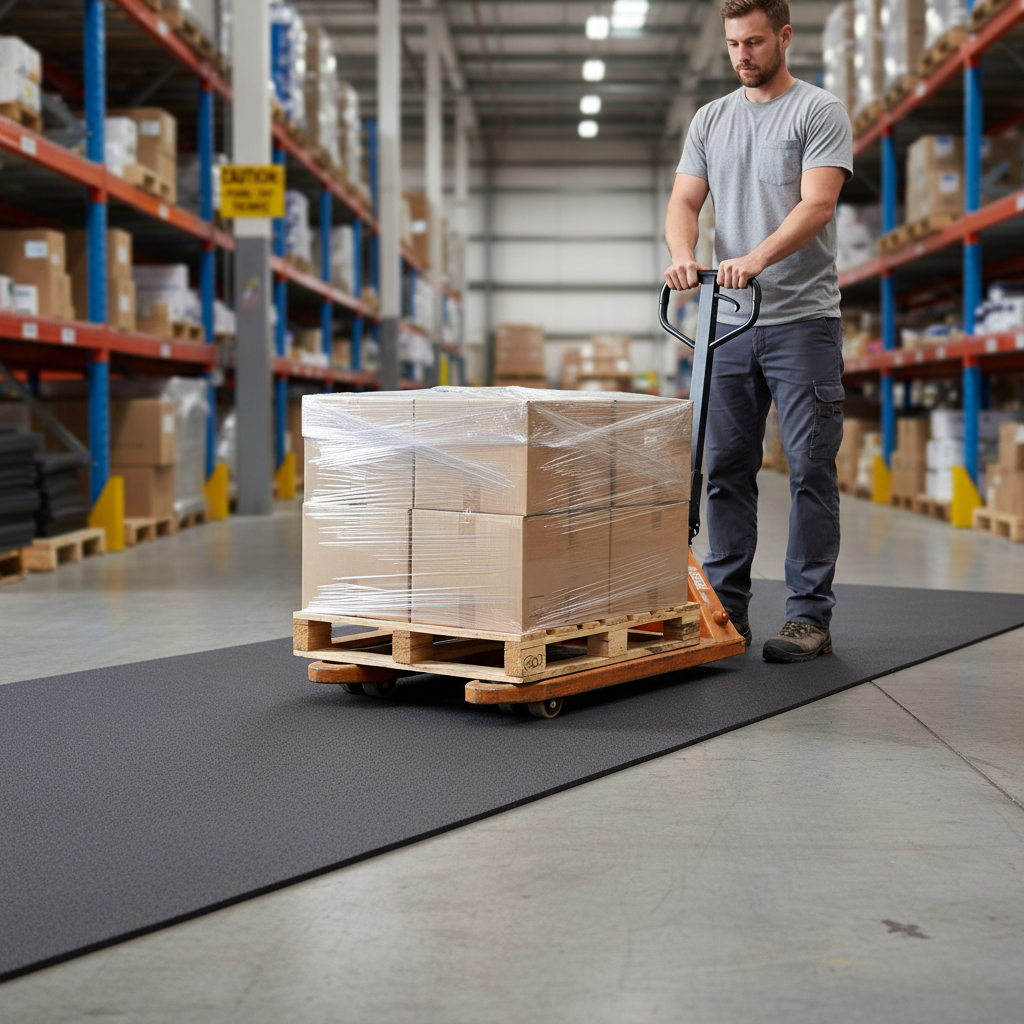 Premium 4mm Rubber Mat Roll for Gym and Fitness - Available in Multiple Lengths - High-Quality Professional Grade for Industrial and Commercial App...