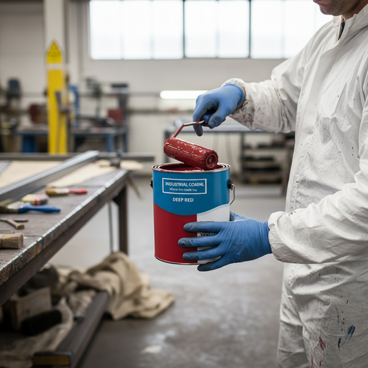 Premium High-Performance Signal Red Paint for Safety Zones and Industrial Applications