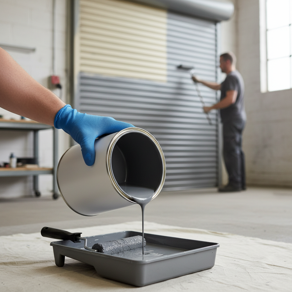 Professional Multi-Purpose Garage and Roller Shutter Door Paint - Durable, High Gloss Finish for Wood, Metal, and Fiberglass