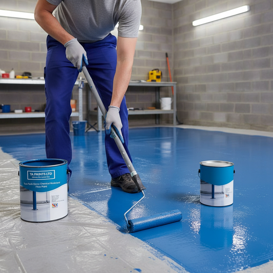 Premium Two Pack Epoxy Floor Paint for Concrete and Metal Surfaces with High-Gloss Finish and Exceptional Durability