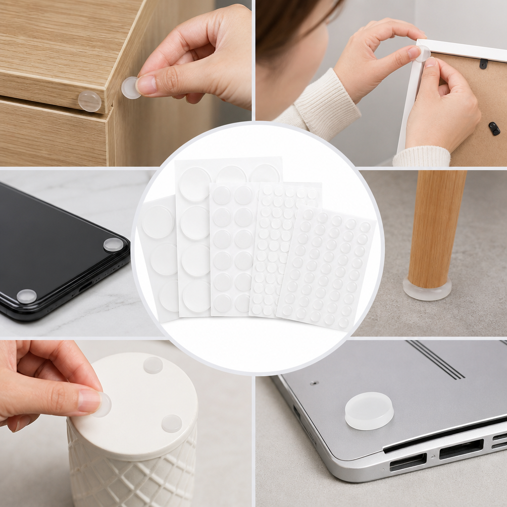 White Silicone Rubber Pads in Various Sizes for Versatile Applications