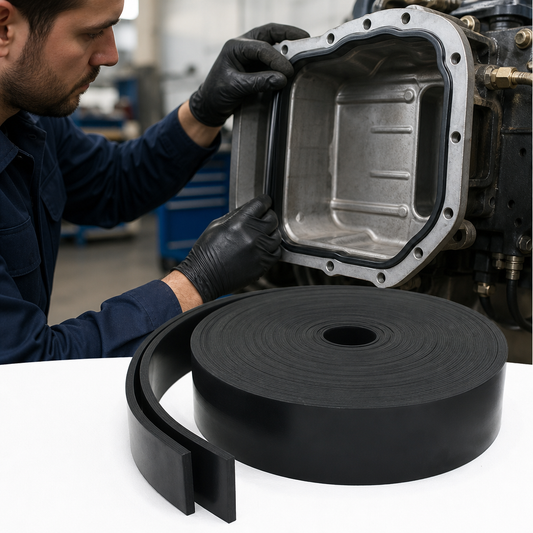 Nitrile PVC Fuel Grade Rubber Strip 5m for Gaskets & Seals