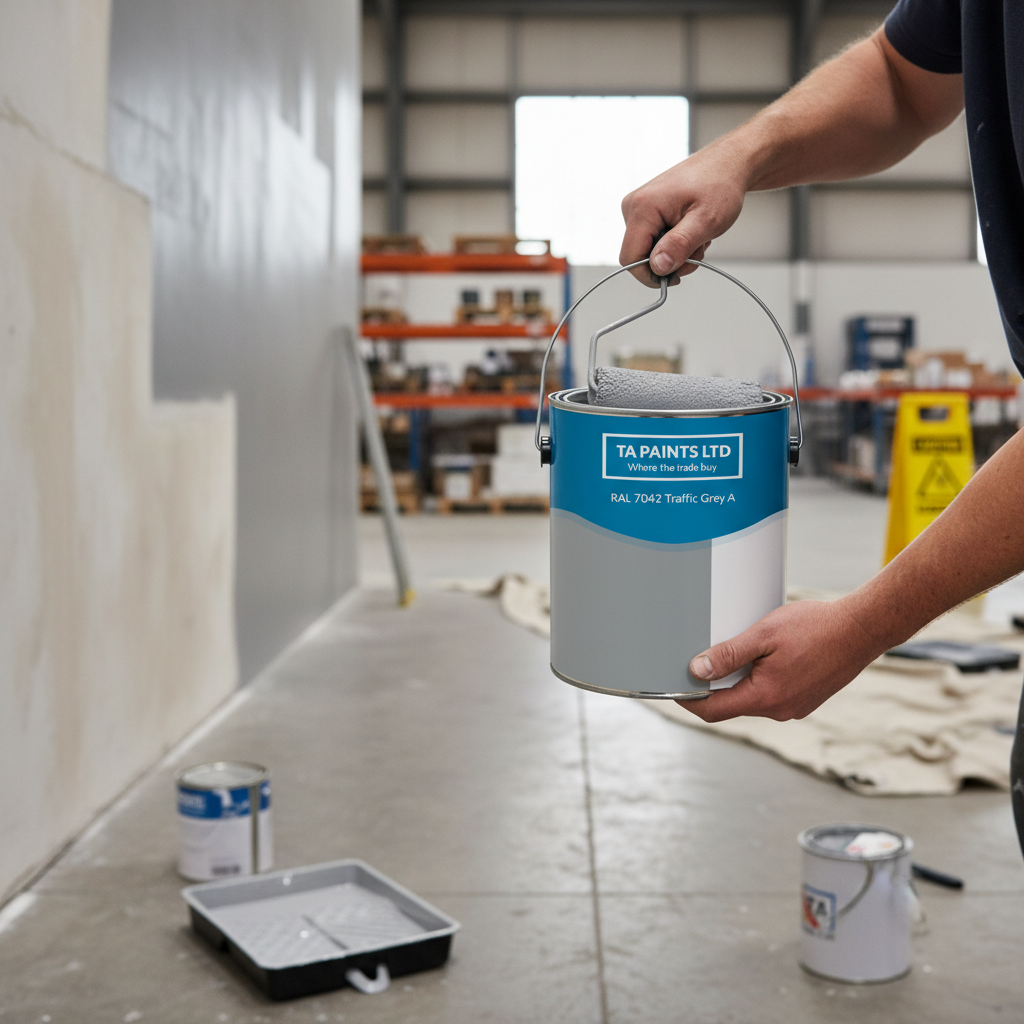 Premium High-Performance Universal PU Enamel Paint in Traffic Grey - Durable, Quick-Drying, Ideal for Indoor and Outdoor Use