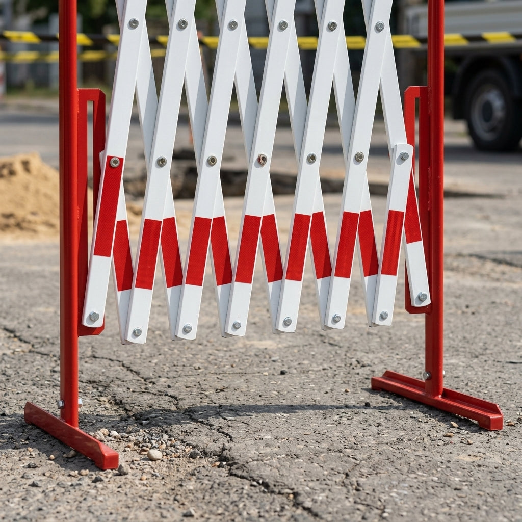 1000mm Heavy Duty Trellis Barrier with Reflective Strips (view 2)