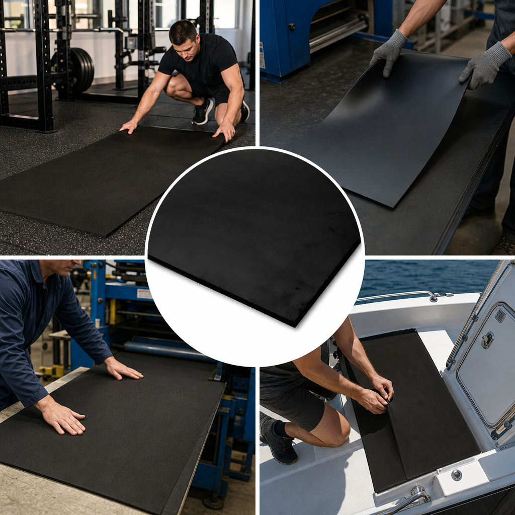 Commercial Quality Black Neoprene Rubber Sheet for Various Applications